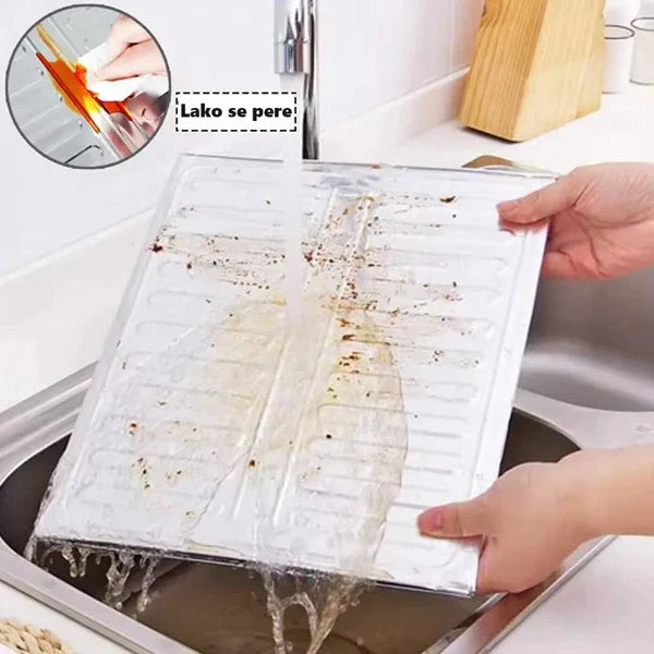 Aluminijumska Zaštita od Prskanja Ulja Tokom Kuvanja